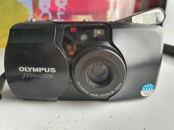 Olympus mju zoom analoge fotocamera beschikbaar voor biedingen