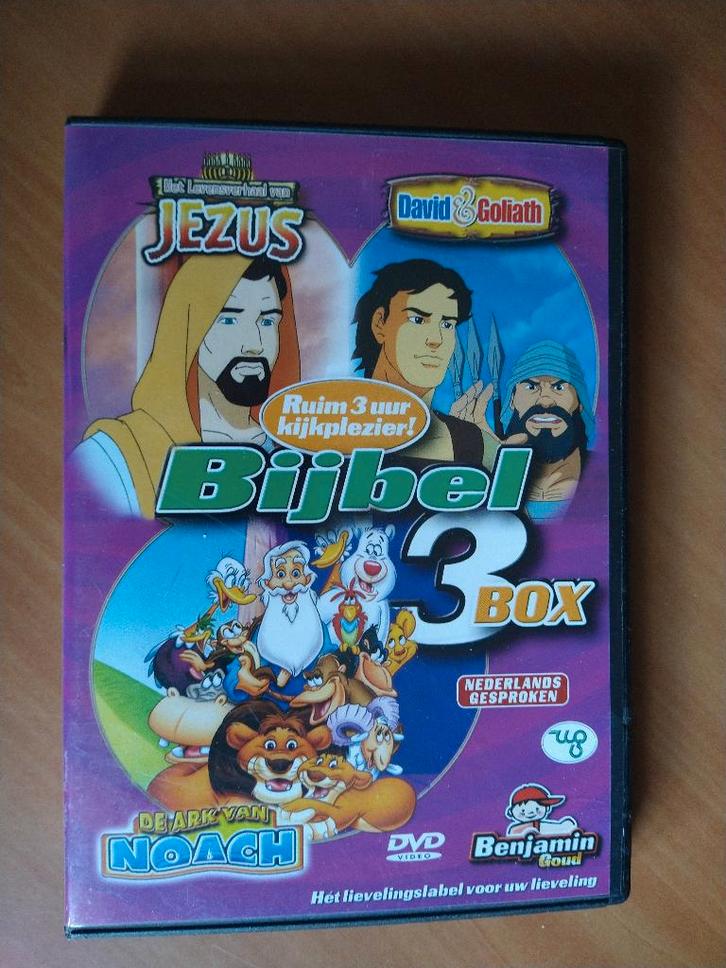 DVD Bijbel 3 Box (bijbel voor kinderen), Cd's en Dvd's, Dvd's | Religie en Gospel, Zo goed als nieuw, Alle leeftijden, Ophalen of Verzenden