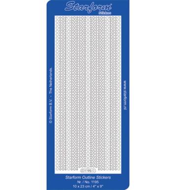 Starform 1195 diverse rondjes zilver stickervel beschikbaar voor biedingen
