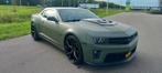 ZEER NETTE CHEVROLET CAMARO MAT ARMY GREEN, Auto's, Chevrolet, Achterwielaandrijving, 4 stoelen, Leder, Bruin