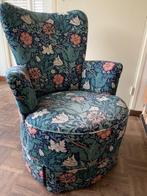 vintage vleugel zitstoel (William Morris bekleding), Huis en Inrichting, Ophalen, Gebruikt, Overige kleuren, Eén