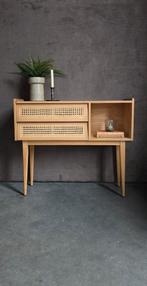 Retro vintage rotan sidetable kastje wandkastje Frankrijk !, Ophalen, 50 tot 100 cm, Zo goed als nieuw, Minder dan 100 cm