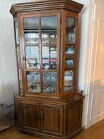 Antieke hoekkast met verlichting, Huis en Inrichting, Kasten | Vitrinekasten, Ophalen, Gebruikt, 25 tot 50 cm, 50 tot 100 cm