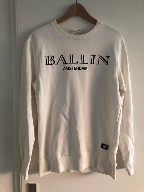 STUNT: IZGS Witte Sweater Ballin Mt L Pure White Trui, Kleding | Heren, Truien en Vesten, Gedragen, Maat 52/54 (L), Wit, Ophalen of Verzenden