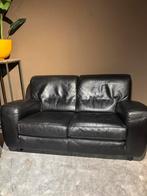 2 Italiaanse Zwarte Buffelleren Molinari Banken, Gebruikt, Italiaans comfort, 150 tot 200 cm, Tweepersoons