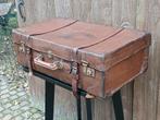 Antieke Lederen Reiskoffer, Antiek en Kunst, Ophalen of Verzenden