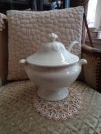 Brocante Beboterde Terrine met Sleef van Regout ** Mimosa **, Antiek en Kunst, Ophalen of Verzenden