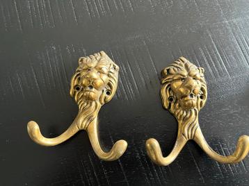 Leeuwenkoppen Wandhaken - Set van 5 beschikbaar voor biedingen