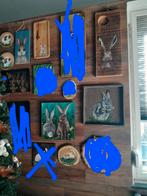 9  x schilderij  konijn, Huis en Inrichting, Ophalen of Verzenden