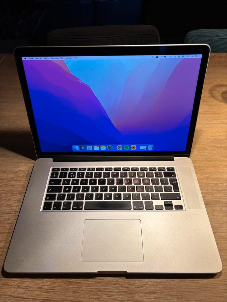 MacBook Pro Retina 2015 - 256GB, Computers en Software, Apple Macbooks, Gebruikt, MacBook Pro, 15 inch, 2 tot 3 Ghz, 256 GB, 8 GB