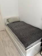 Ikea Bed ASKVOLL 90x200 wit, inclusief matras en opberglade, Huis en Inrichting, Ophalen, 90 cm, Eenpersoons, Wit