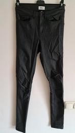 Zwarte Only midwaist coated broek, Only, Zwart, Ophalen of Verzenden, Zo goed als nieuw