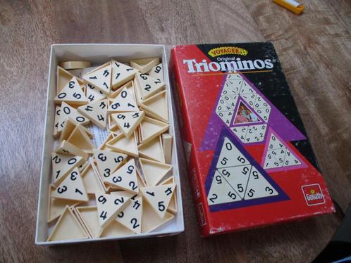 Spel original Triominos Voyager artikelnr. #622 van Goliath, Hobby en Vrije tijd, Gezelschapsspellen | Bordspellen, Zo goed als nieuw