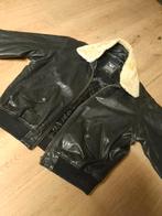 Pracht vintage leren piloten jack!, Zwart, Maat 56/58 (XL), Ophalen of Verzenden, Capsize