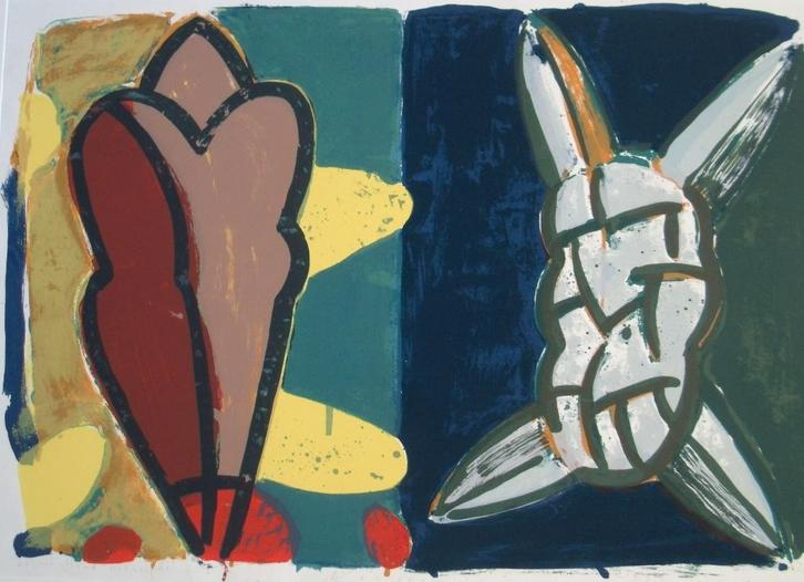 Warffemius - Verschillend hetzelfde - nr. 19/60 - zeefdruk, Antiek en Kunst, Kunst | Litho's en Zeefdrukken, Ophalen of Verzenden