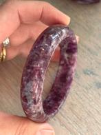 Lepidoliet bangle, Sieraden, Tassen en Uiterlijk, Armbanden, Ophalen of Verzenden, Zo goed als nieuw, Paars, Zilver