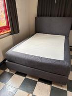 IKEA boxspring DUNVIK 140x200 VALEVÅG, Huis en Inrichting, Tweepersoons, Zo goed als nieuw, 200 cm, Grijs
