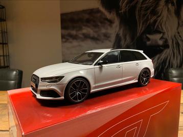 Zeldzaam ! GT Spirit Audi RS6 Wit 1:18 ! Nieuw ! 