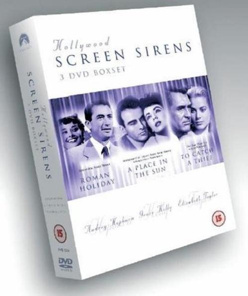 3X DVD HOLLYWOOD SCREEN SIRENS roman holiday place sun catch, Cd's en Dvd's, Dvd's | Klassiekers, Zo goed als nieuw, Actie en Avontuur
