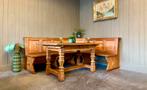 Massief eiken Duitse eethoek Oostenrijkse zithoek eettafel, Huis en Inrichting, Ophalen, Gebruikt, Nvt, Duitsland Tirol Zwitserland hoekset eettafel skihut
