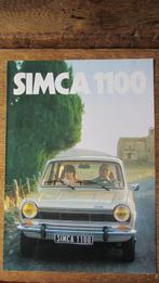 SIMCA 1100 (1977) brochure, nieuwstaat, Overige merken, Ophalen of Verzenden, Zo goed als nieuw