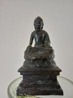 Thailand Tibet ? Bronzen boeddha beeld beeldje lotus bloem, Antiek en Kunst, Ophalen of Verzenden