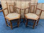 Antieke bamboe stoelen met rotan zitting, Antiek en Kunst, Ophalen