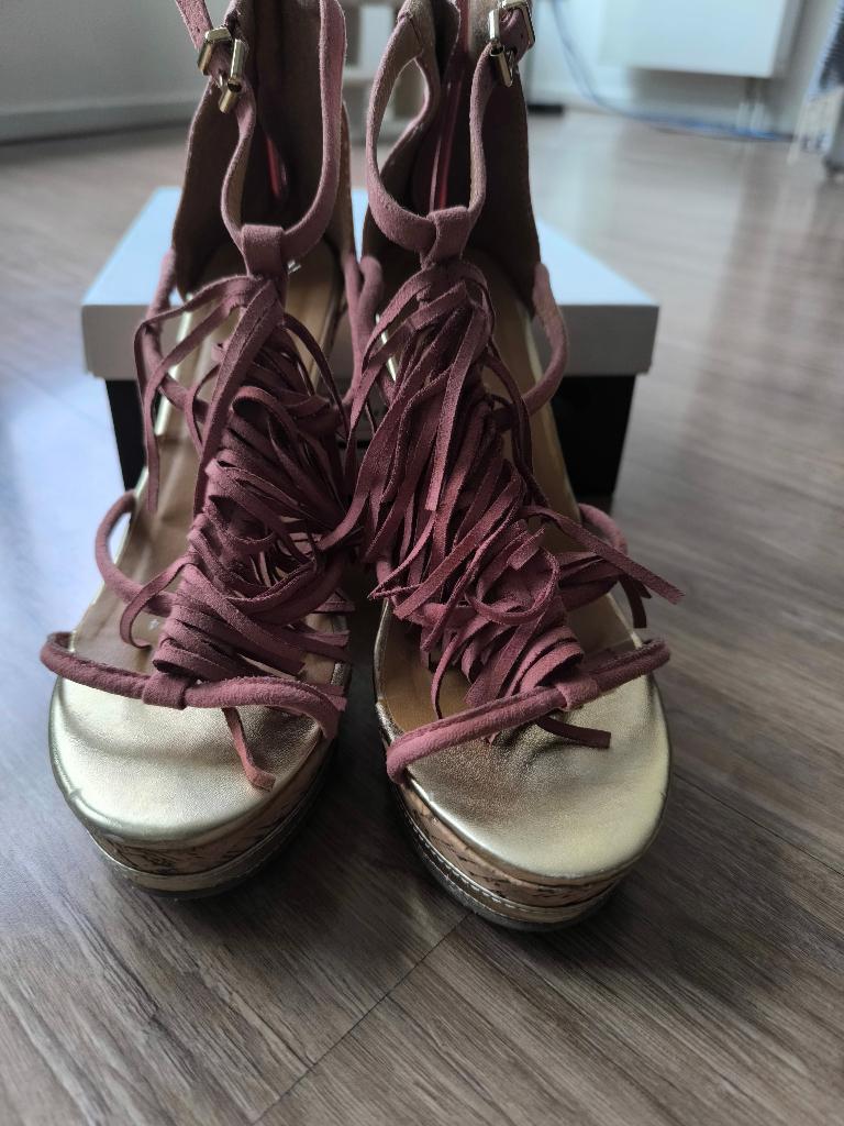 Sleehak schoenen maat 38, Kleding | Dames, Schoenen, Roze, Gedragen, Sandalen of Muiltjes, Ophalen of Verzenden