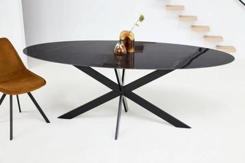 Keramiek eettafel nero ardi - Ovaal - Matrix ultra dun zwart beschikbaar voor biedingen