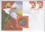 Nederland ECU brief No. 36 KNLTB (tennis) 100 Jaar+ penning, Ophalen of Verzenden, Overige materialen, Nederland