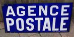 Emaile Dubbelzijdig reclamebord Agence Postale, Antiek en Kunst, Curiosa en Brocante, Ophalen