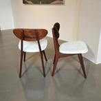 Vintage AWA stoelen Louis van Teeffelen | nieuw bekleed, Huis en Inrichting, Stoelen, AWA Almelo, Hout, Twee, Bruin