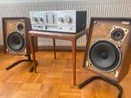 Marantz PM200 VU meters + Wharfedale Denton 2 + stands (set), Overige merken, Gebruikt, Ophalen of Verzenden, Minder dan 60 watt