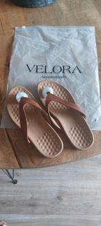 Nieuwe bruine leren slippers maat 38, Kleding | Dames, Bruin, Velora amsterdam, Ophalen of Verzenden, Zo goed als nieuw