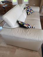 2 wit leren Natuzzi Editions banken, Huis en Inrichting, Banken | Bankstellen, Ophalen, Gebruikt, Tweepersoons, Rechte bank