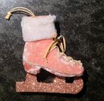 Kersthanger /kerstboom decoratie /versiering roze schaats, Ophalen of Verzenden
