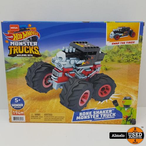 Mega Construx GVM27, Hot Wheels Monster Bone Shaker | Nieuw, Kinderen en Baby's, Speelgoed | Actiefiguren, Zo goed als nieuw