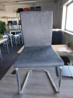 NIEUW! Vergaderstoel, bijzetstoel. Sledemodel. Antraciet., Ophalen, Overige kleuren, Nieuw, Metaal