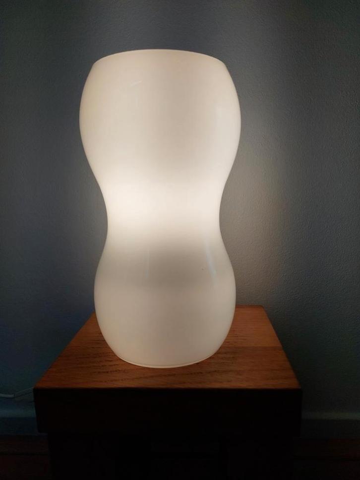 Vintage IKEA Kvintant Pindalampje - Wit, Huis en Inrichting, Lampen | Vloerlampen, Zo goed als nieuw, Minder dan 100 cm, Glas