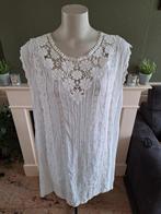 High Use boho romantisch jurk jurkje S 36 wit Gratis Verzend, Verzenden, Wit, Zo goed als nieuw, Knielengte