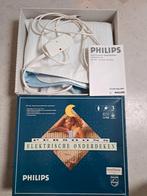 1x Elektrische onderdeken 1persoons Philips., Ophalen, Eenpersoons, Wit, Zo goed als nieuw