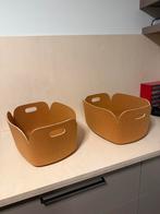 2 stuks - Muuto Restore opbergmanden - kleur oranje / roest, Ophalen, Overige materialen, Mand, Nieuw