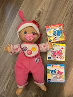 Nette roze pop van Vtech ‘ik kan praten’, Kinderen en Baby's, Speelgoed | Poppen, Ophalen of Verzenden, Zo goed als nieuw, Babypop