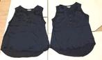 Mouwloze  blauwe top ,broek,jurk,hemd ,shirts, Maat 38/40 (M), H&M, Blauw, Ophalen of Verzenden