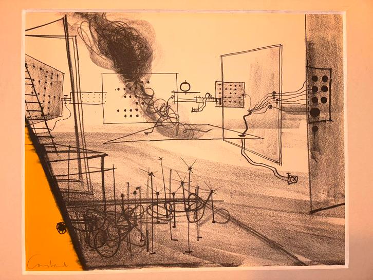 Constant - Labyrismen 1968, Antiek en Kunst, Kunst | Tekeningen en Foto's, Ophalen