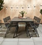 NIEUW tuintafel kunststof houtlook, aluminium frame Jysk, Ophalen