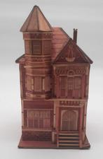 Vintage Victoriaans Huis Juwelendoos van Balsa hout en stro, Ophalen of Verzenden