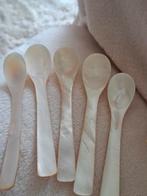 5 parelmoer lepeltjes, Ophalen, Rvs of Chroom