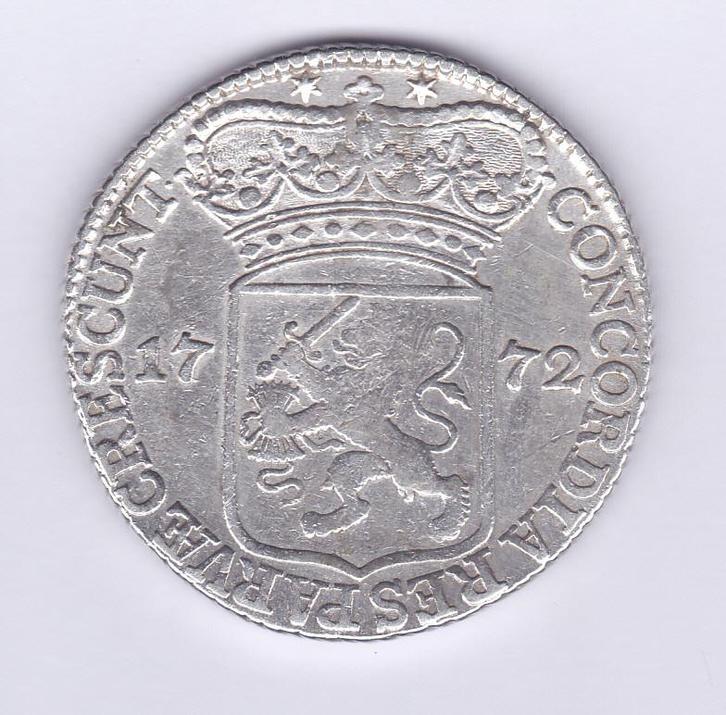 Zilveren dukaat 1772 Zeeland voor 125 euro, Postzegels en Munten, Munten | Nederland, Losse munt, Overige waardes, Vóór koninkrijk
