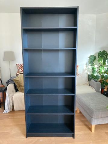 Ikea Billy Boekenkast zwart eikenpatroon - afbeelding 1